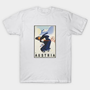 Austria Vintage Ski Poster T-Shirt